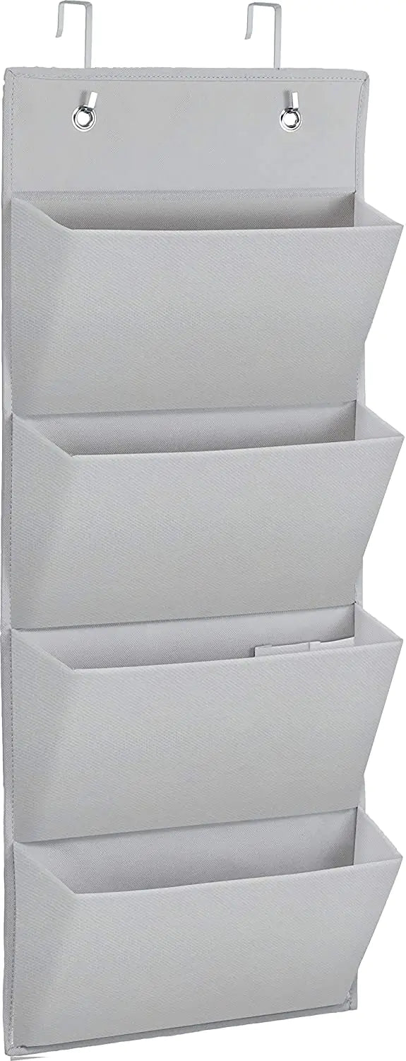 4 Pockets Wall Organizer - Neutral Hanging Storage